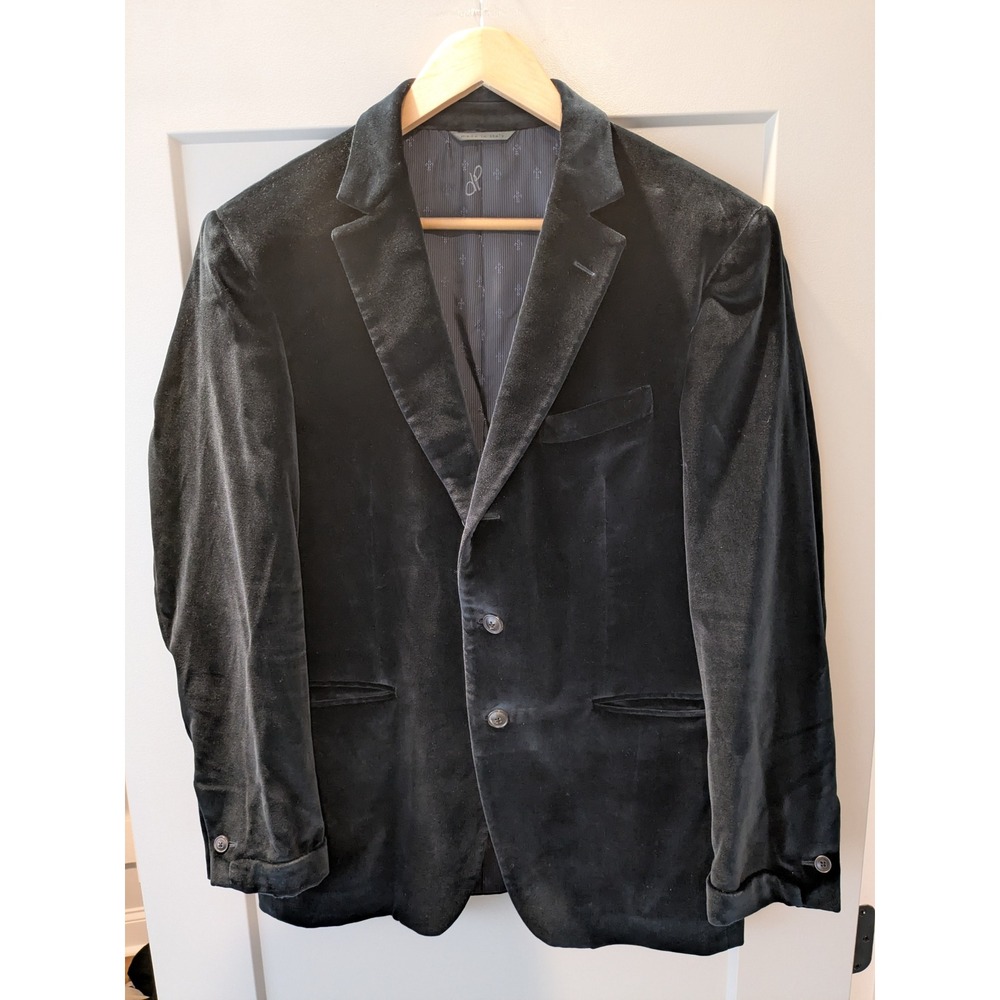 NWOT John Varvatos Mens Bue Velvet Blazer Jacket Made in Italy 40S? READ